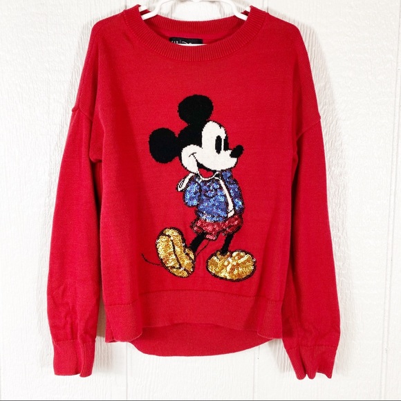 Disney Other - Girls Gap x Disney Sequin Mickey Mouse Sweater M